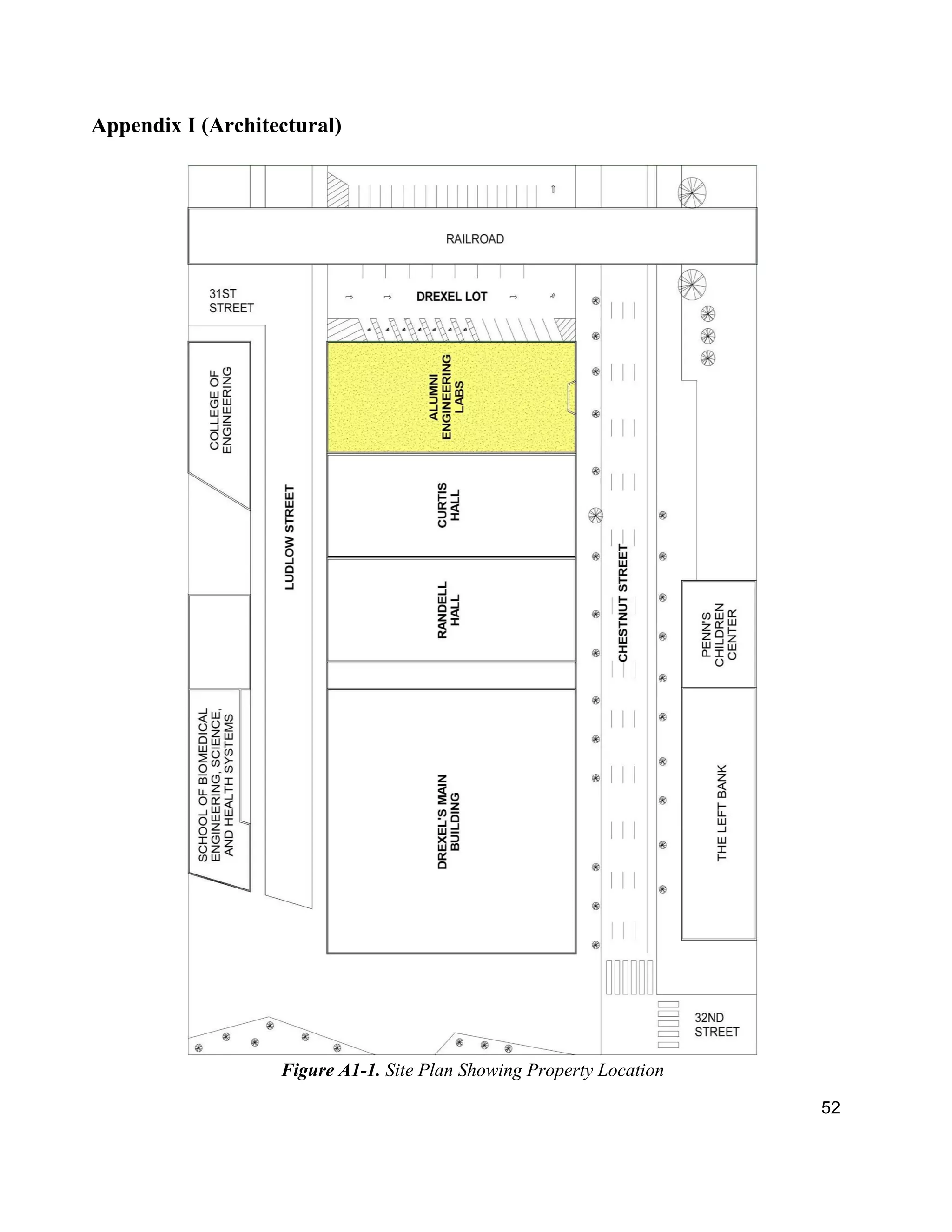 52
Appendix I (Architectural)
Figure A1-1. Site Plan Showing Property Location
 