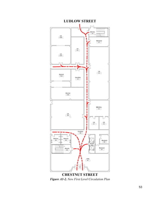 53
LUDLOW STREET
CHESTNUT STREET
Figure A1-2. New First Level Circulation Plan
 