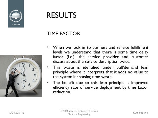 Master thesis lean