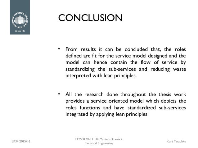 Master thesis lean