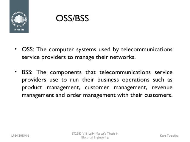 Master thesis in telecommunication engineering