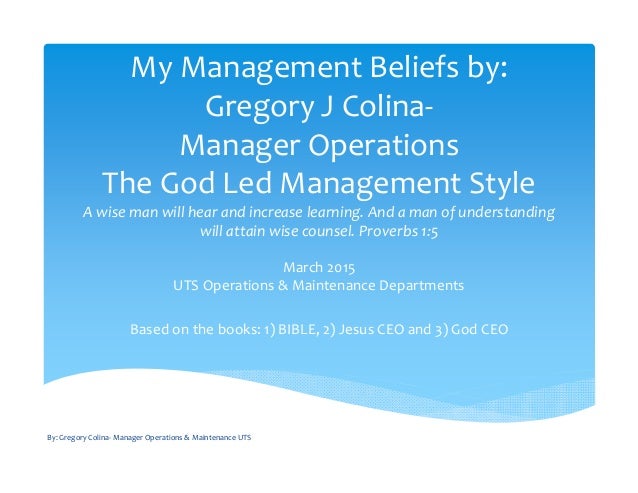 my management style