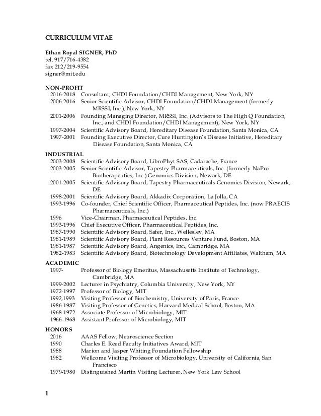 Mit phd resume