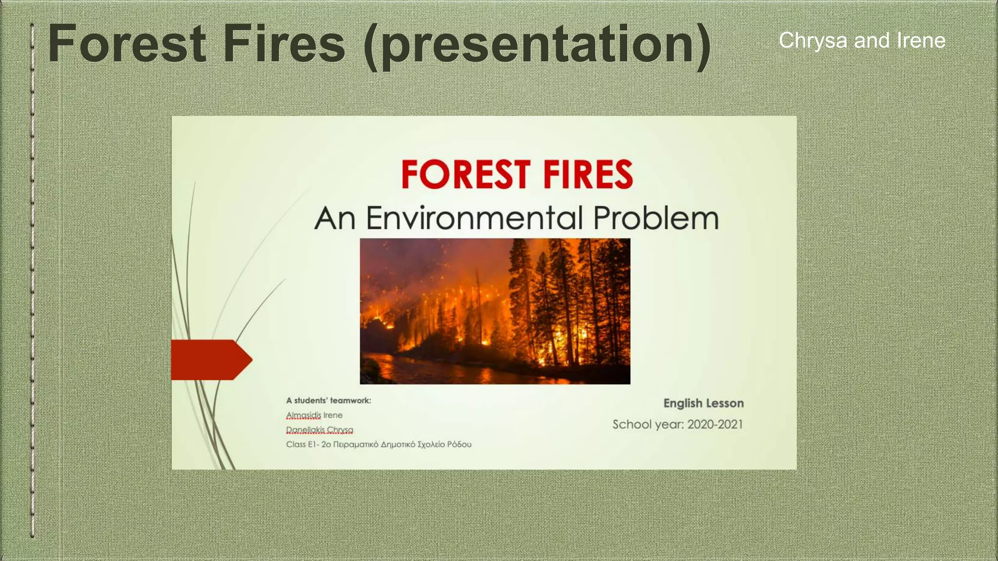 Forest Fires (presentation) Chrysa and Irene
 