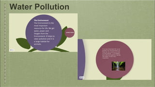 Water Pollution
 
