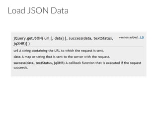 Load JSON Data
 