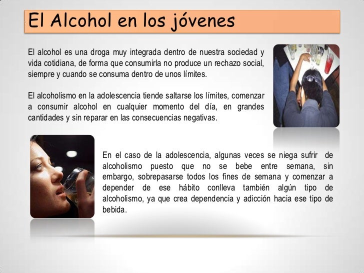 Donde determinar a la persona que sufre del alcoholismo