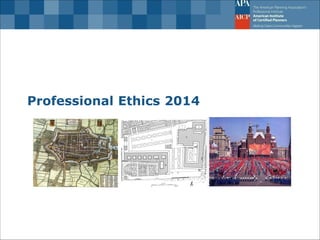 Professional Ethics 2014  