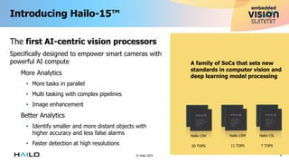 “Intensive In-camera AI Vision Processing,” a Presentation from Hailo | PDF