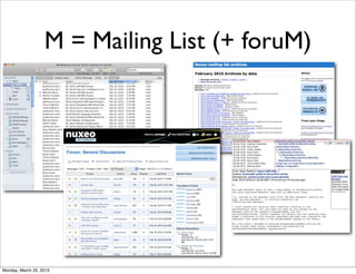 M = Mailing List (+ foruM)




Monday, March 25, 2013
 
