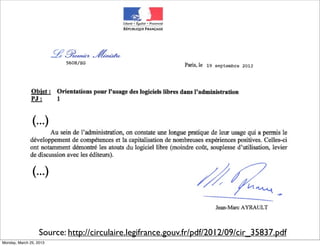 (...)


               (...)



                   Source: http://circulaire.legifrance.gouv.fr/pdf/2012/09/cir_35837.pdf
Monday, March 25, 2013
 