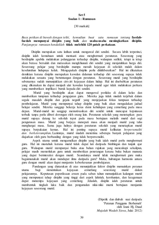 Contoh Soalan Bahasa Melayu Tingkatan 2  Dalam setiap ayat di bawah