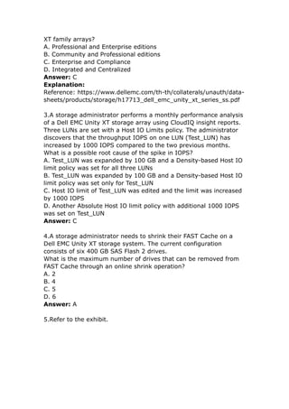 DELL EMC Implementation Engineer (EMCIE) E20-393 Questions and answers ...