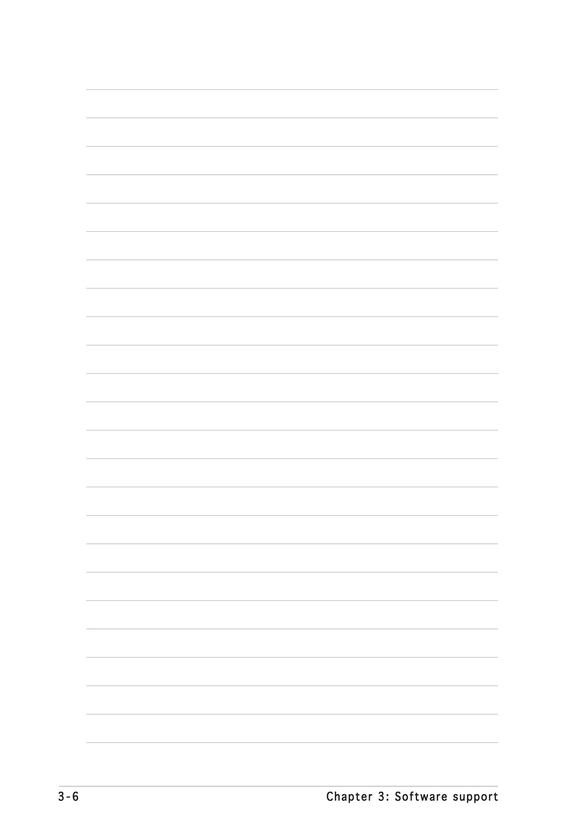 3-6   Chapter 3: Software support
 