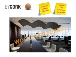 Materiais
de fácil
colocação
Com ou
sem
iluminação
integrada
 