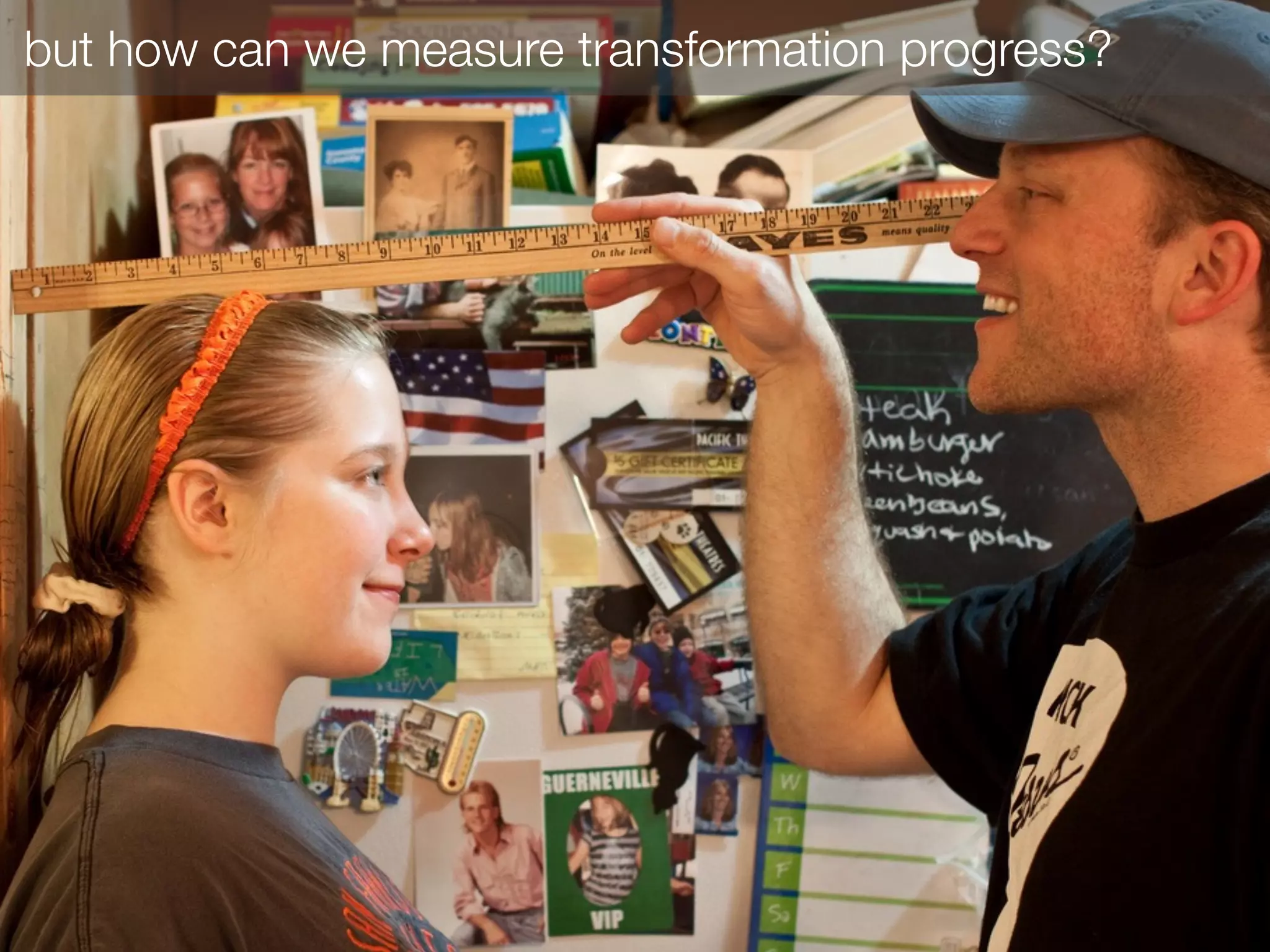 but how can we measure transformation progress?
 