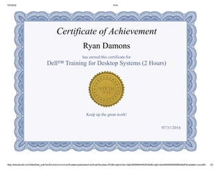 Dell™ Training for Desktop Systems
