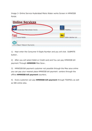 Hmwssb bill 2024 payment online