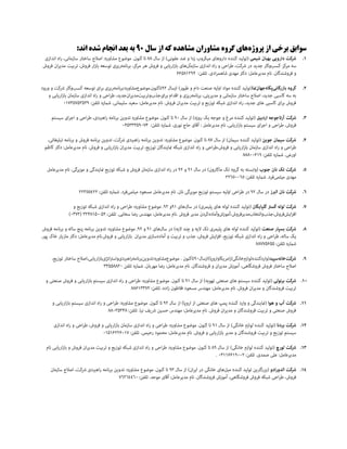 ‫از‬ ‫برخی‬ ‫سوابق‬‫پروژه‬‫ها‬‫از‬ ‫که‬ ‫مشاهده‬ ‫مشاوران‬ ‫گروه‬ ‫ی‬‫سال‬90:‫اند‬ ‫شده‬ ‫انجام‬ ‫بعد‬ ‫به‬
 