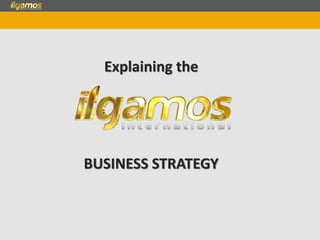 Explaining the
BUSINESS STRATEGY
 