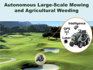 Autonomous Large-Scale Mowingand Agricultural Weeding Intelligence GPS Laser 