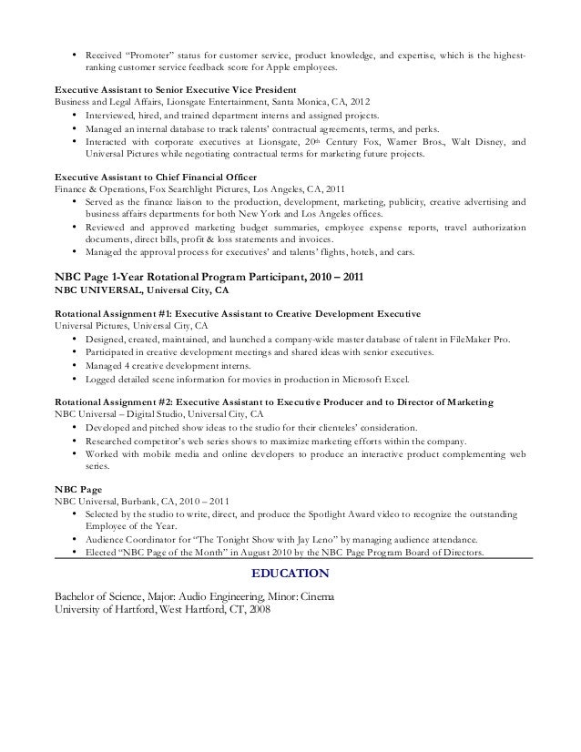 administrative officer resume