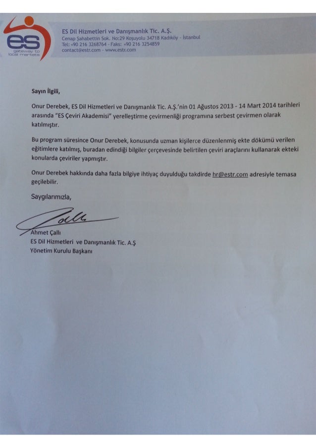 referans letter