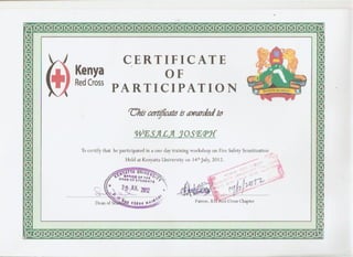 certificate of participation