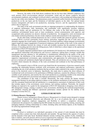 The Influence of Workload and Work Environment on Employee Performance ...