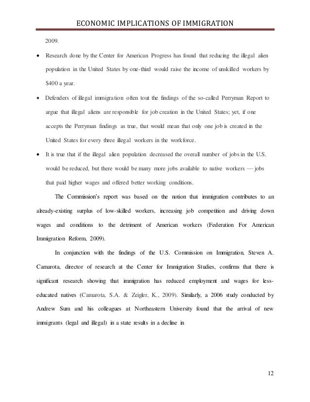 Research essay illegal immigration