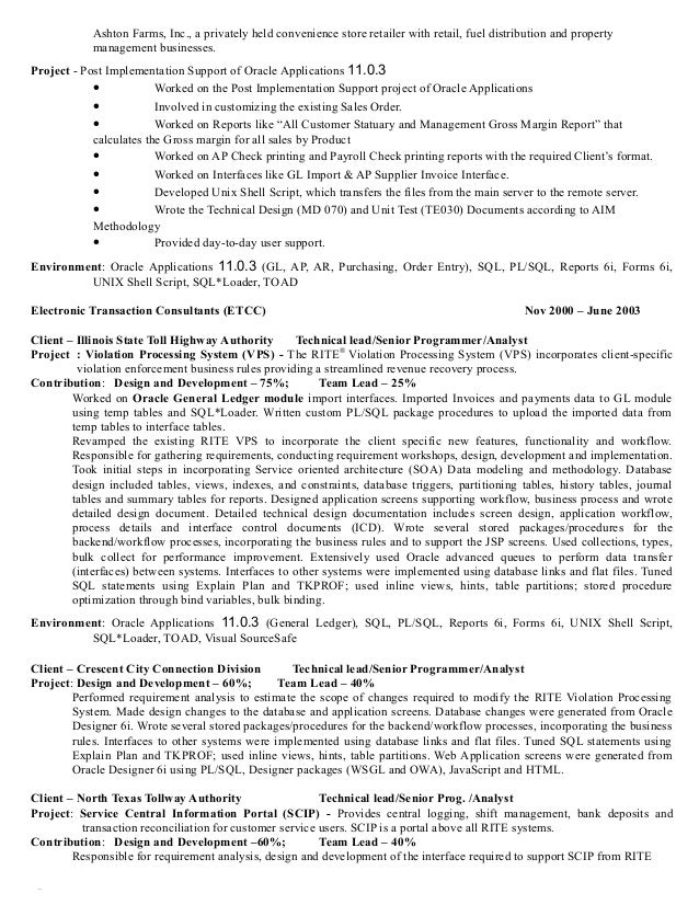Custom developer form oracle report resume