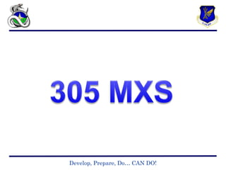 Develop, Prepare, Do… CAN DO!
 