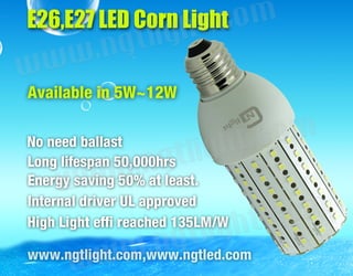 E26 E27 led corn light