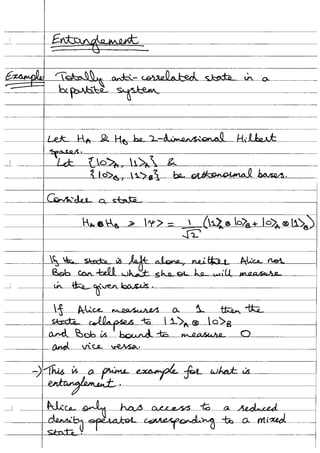 Entanglement Entropy