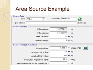Area Source Example
 