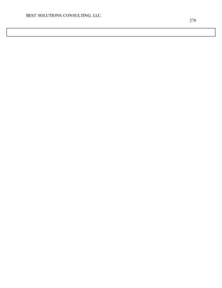 BEST SOLUTIONS CONSULTING, LLC.
278
 