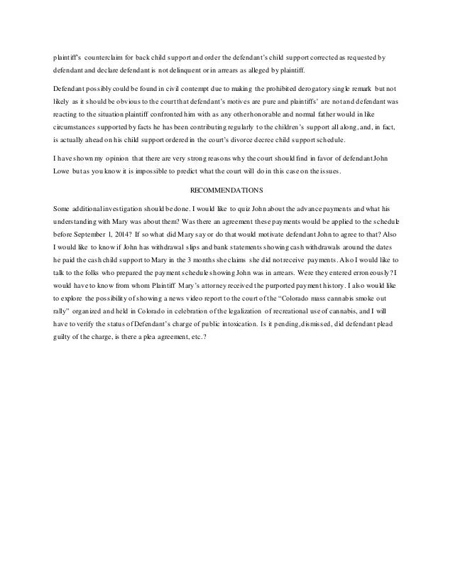 interoffice memorandum of law interoffice memorandum of law