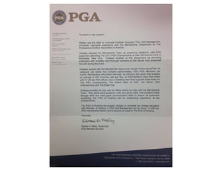 PGA HQ Lettter of Recommendation