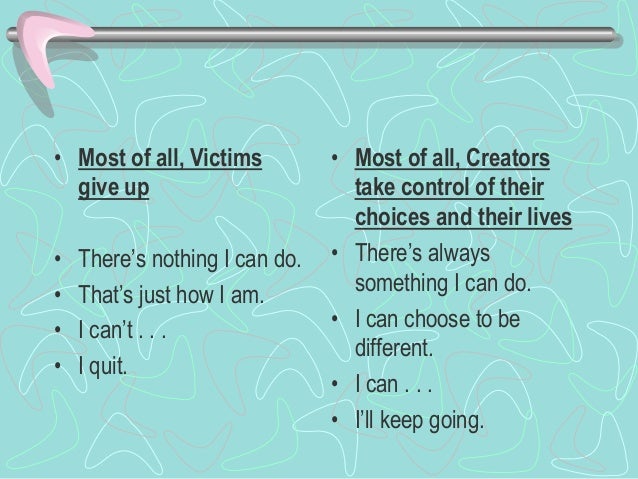 On Course Personal Responsiblity Inner Voices Wise Choices