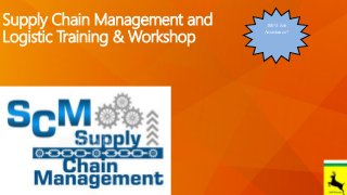 Supply Chain Management and
Logistic Training & Workshop
Let’s Get Started…
100% Job
Assistance*
 