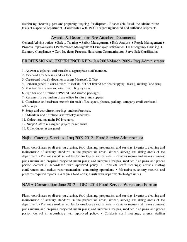 Food Service Professional