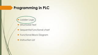PLC Circuit Design And Basic Programming By Manish kumar | PPTX