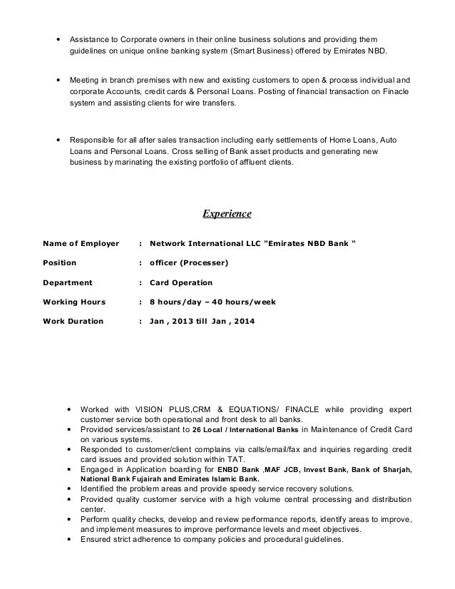 Cv For Priorty Enbd