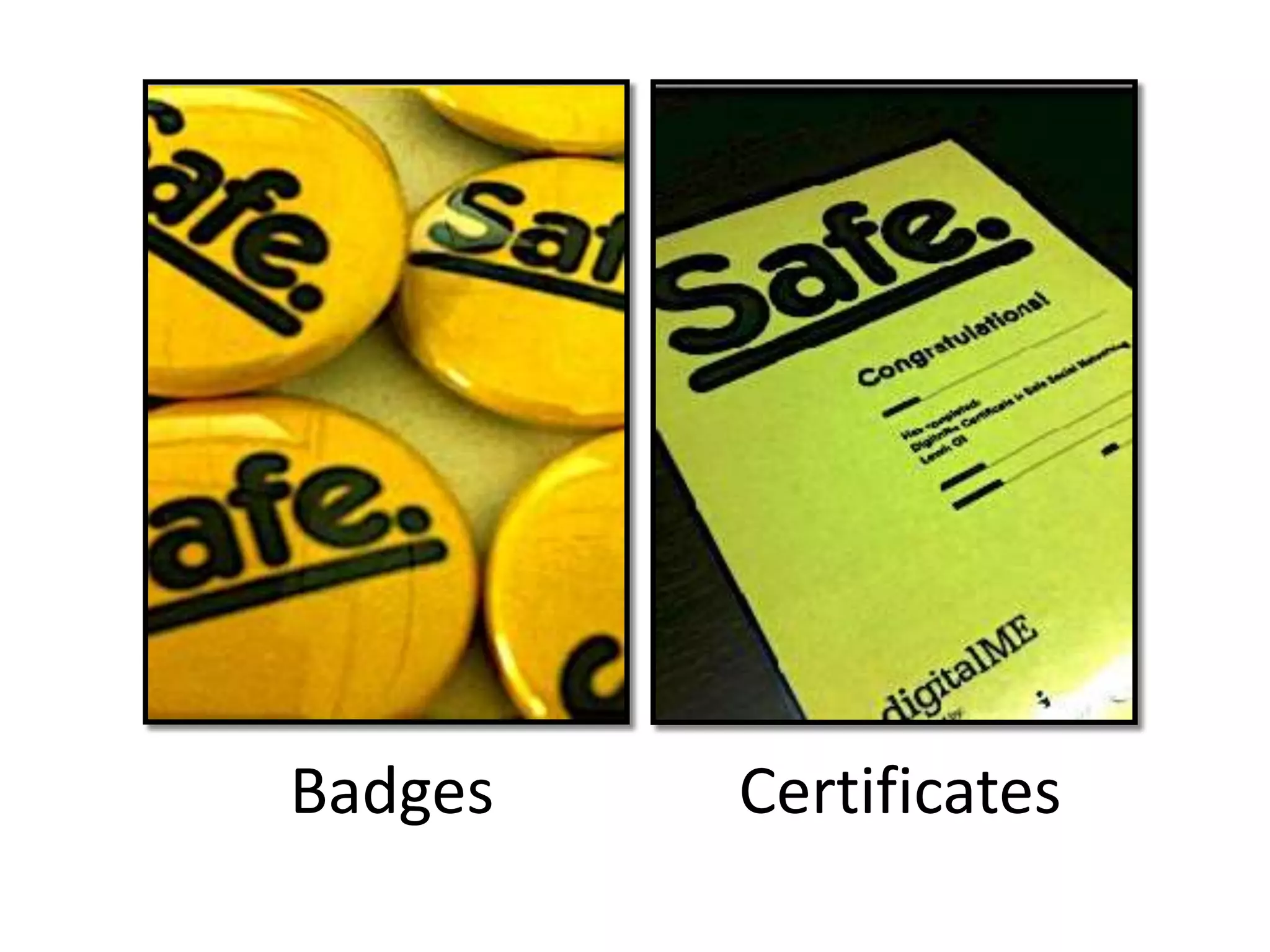 Badges Certificates
 