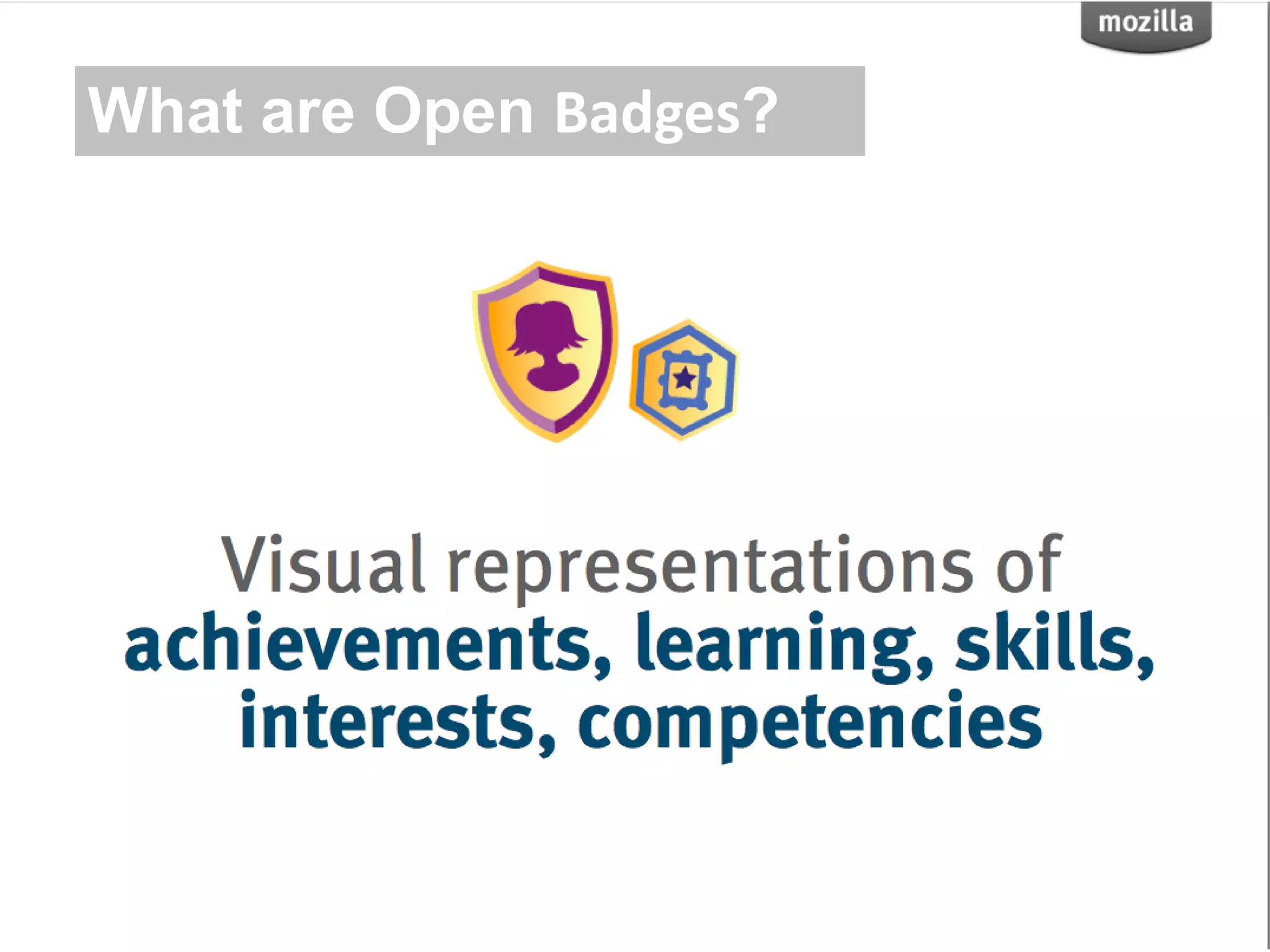 What are Open Badges?
 