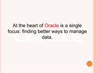 final oracle presentation | PPT