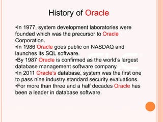final oracle presentation | PPT