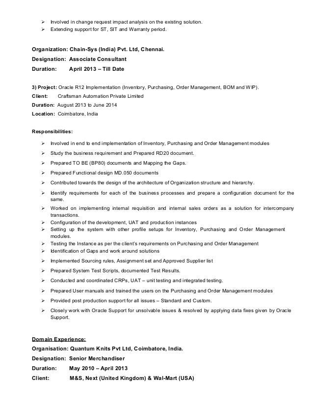 subbiah sudalaimuthu scm functional consultant resume scm functional consultant resume