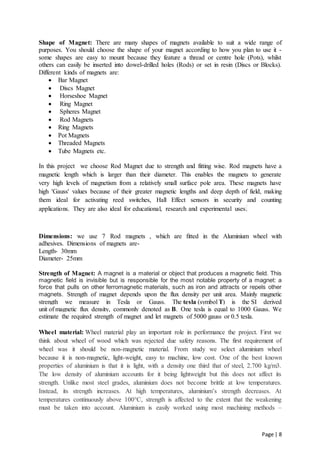 Magnet Abstract Example final project report | DOCX