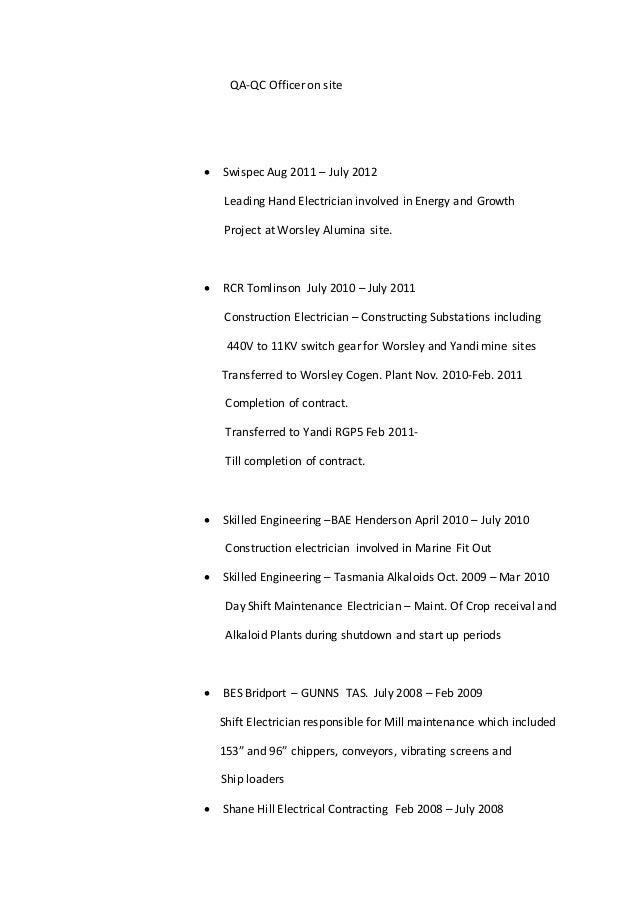 burnie resume 2014